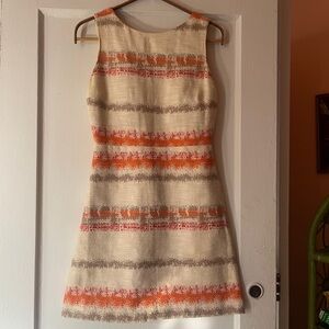 Alice and Olivia cotton viscose open back shift dress size 0